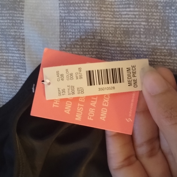 Uncommon Sense black one piece swimsuit - Picture 2 of 2